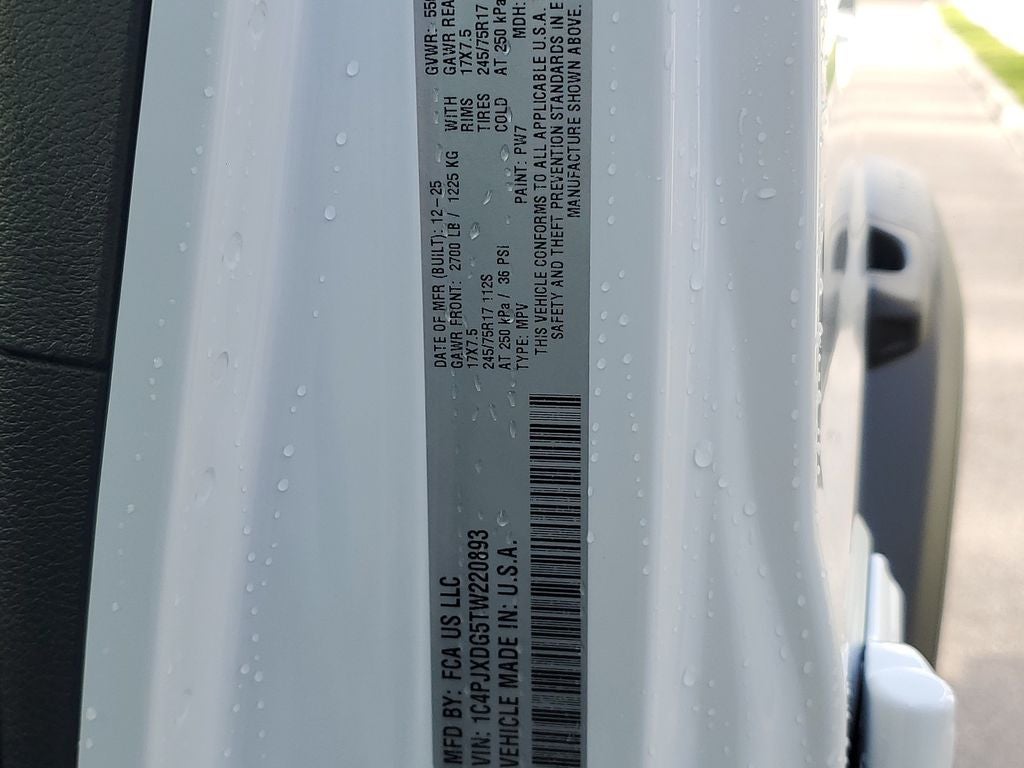 2026 Jeep Wrangler 4-Door Sport