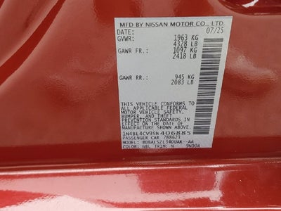 2025 Nissan Altima SR FWD
