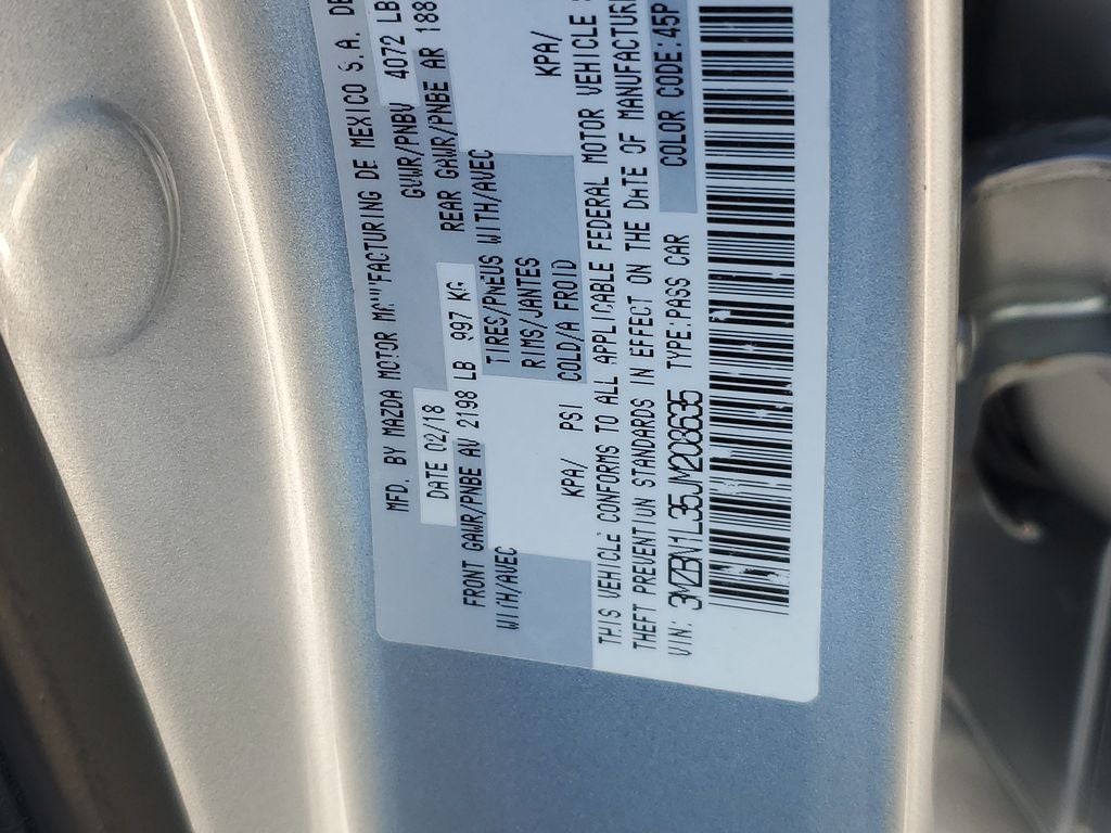 2018 Mazda Mazda3 Hatchback Touring