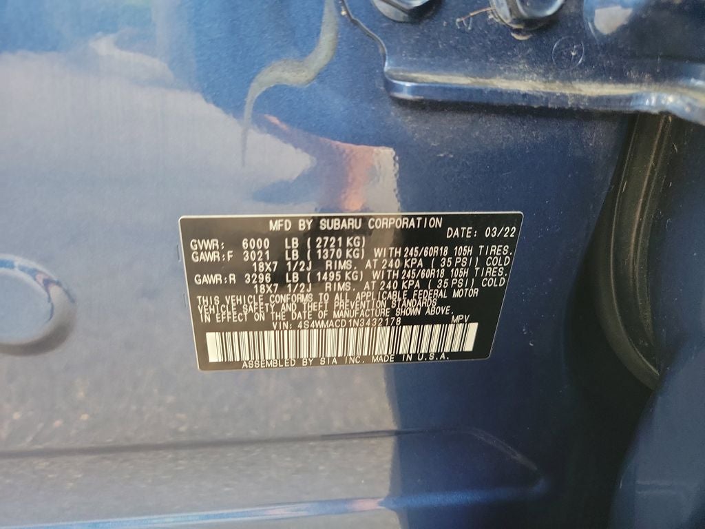 2022 Subaru Ascent Premium