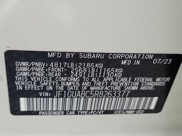 2024 Subaru Impreza 5DR WGN CVT