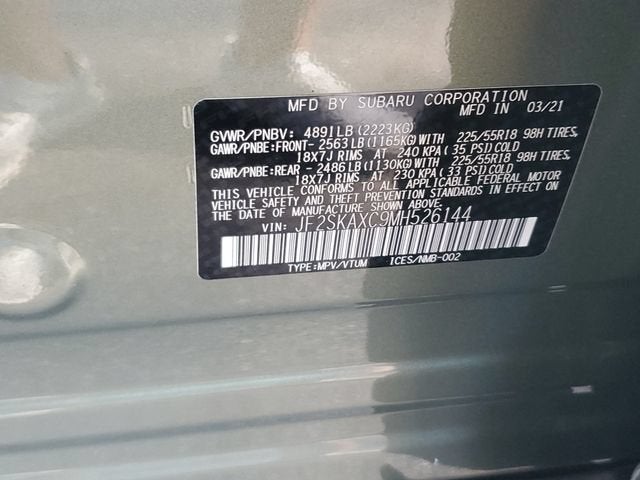 2021 Subaru Forester Touring