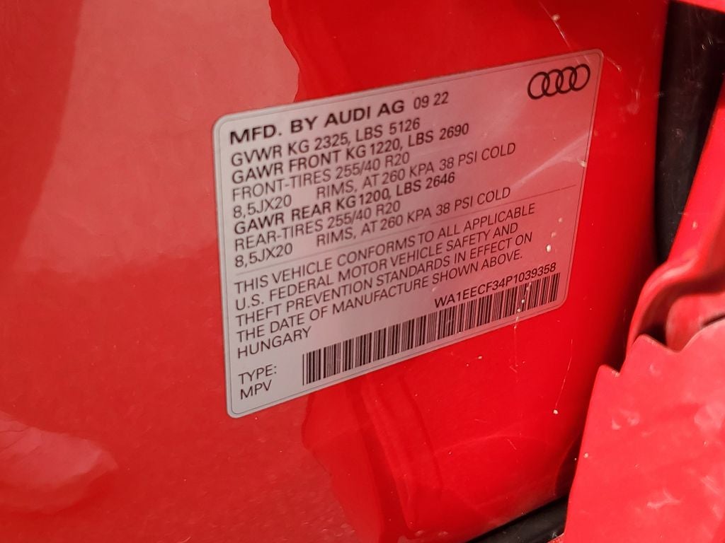 2023 Audi Q3 Premium Plus 45 TFSI S line quattro Tiptronic