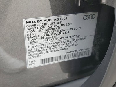 2023 Audi Q7 Prestige 55 TFSI quattro Tiptronic