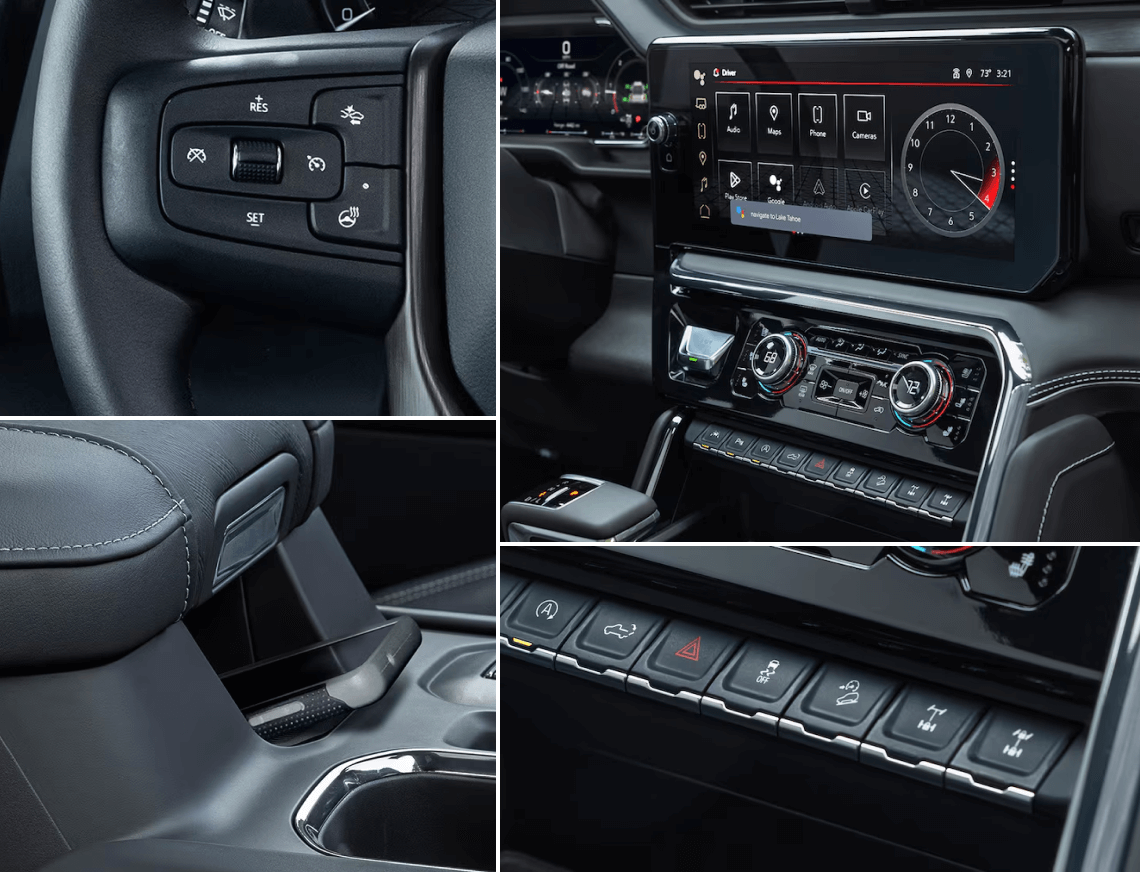 2026 GMC Sierra 1500 AT4X vs. AT4 Interior Equipment