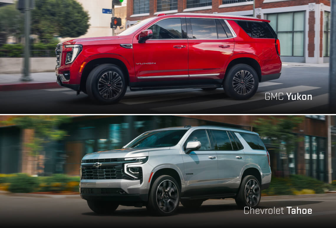 Chevy Tahoe vs. GMC Yukon Comparison: Specs & MPG