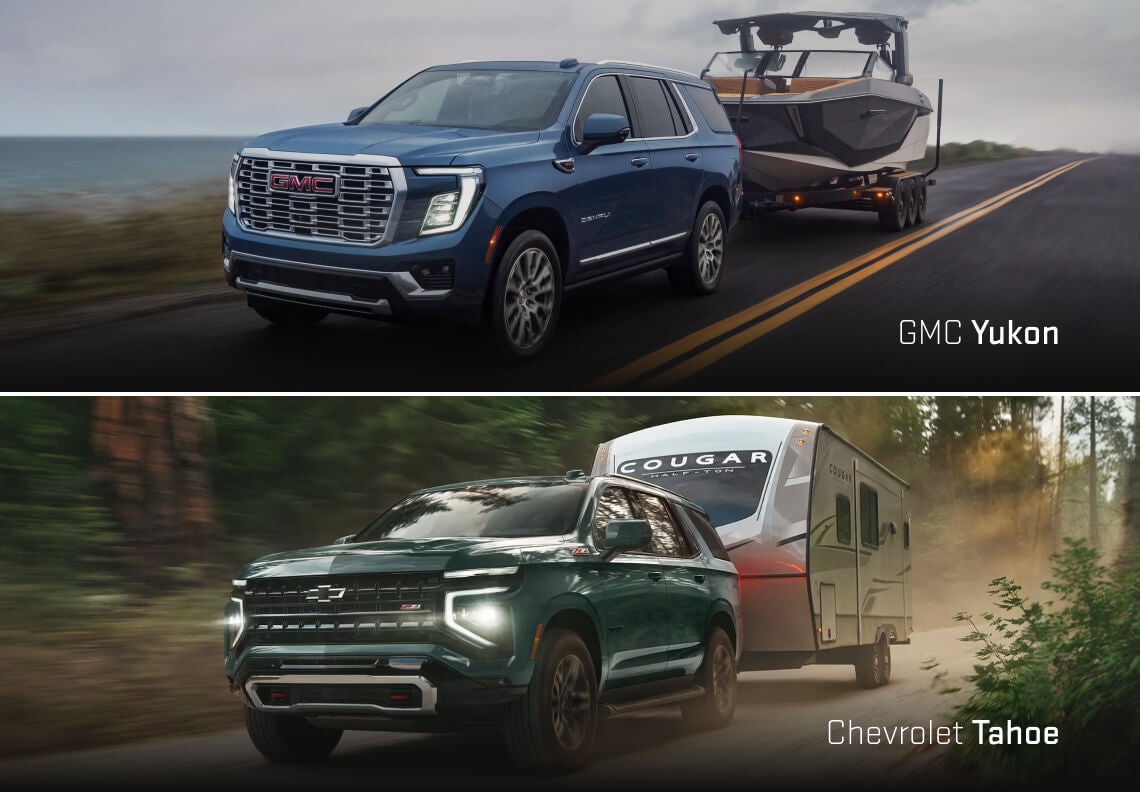 Chevrolet Tahoe vs. GMC Yukon Towing & Payload