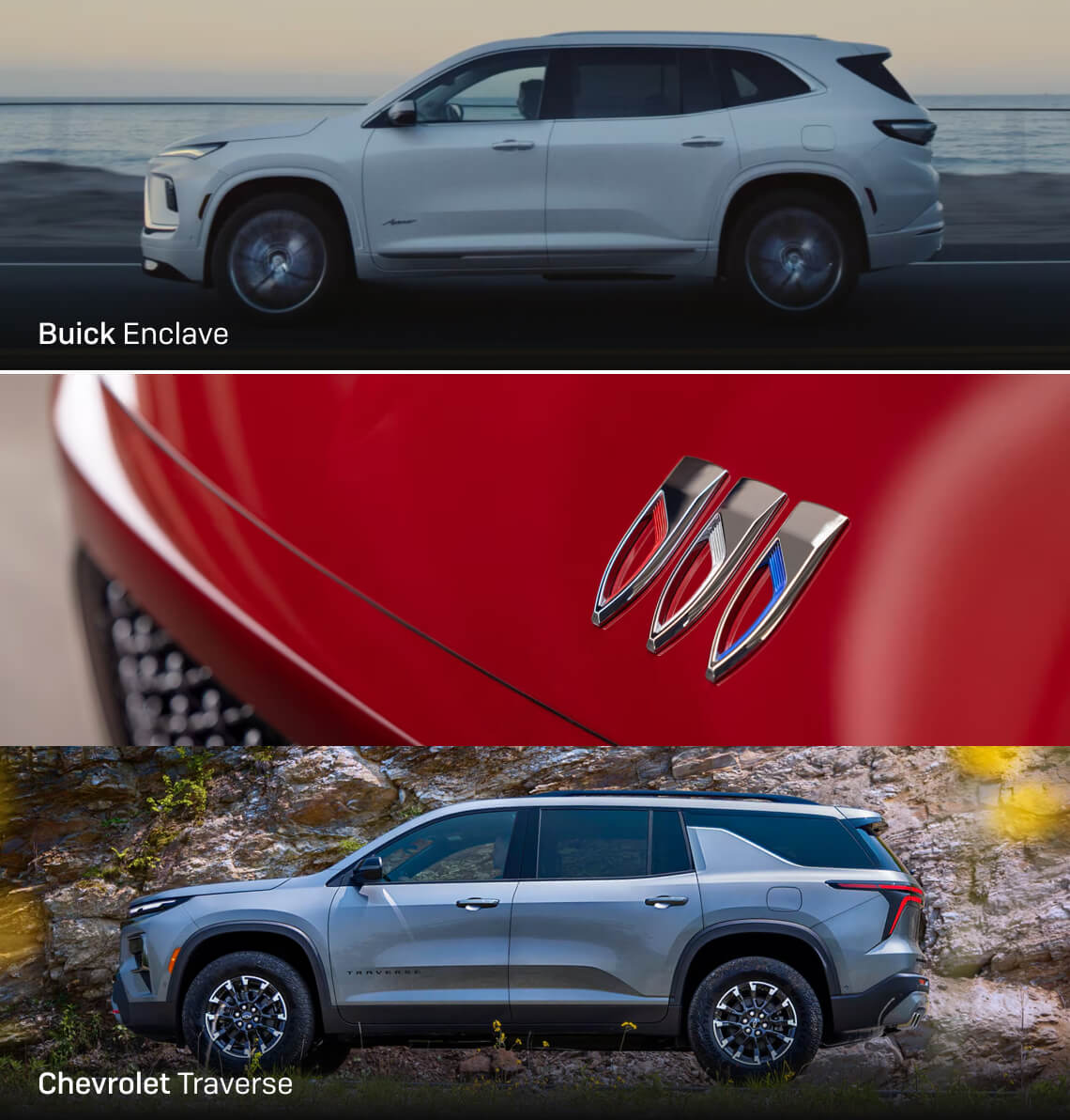 Buick Enclave vs. Chevy Traverse: Specs