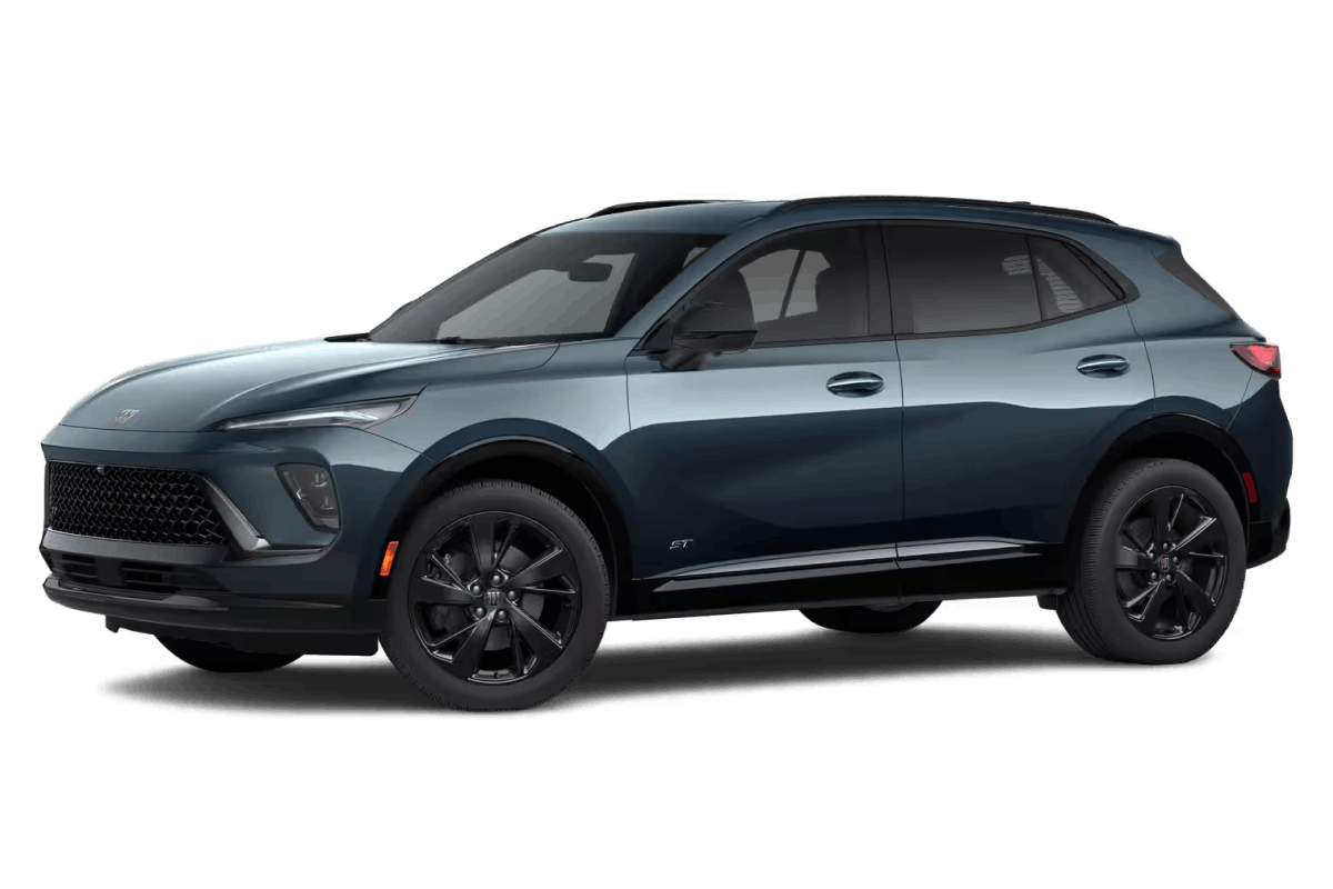 Blue Buick Envision ST SUV shown from a front three-quarter view.