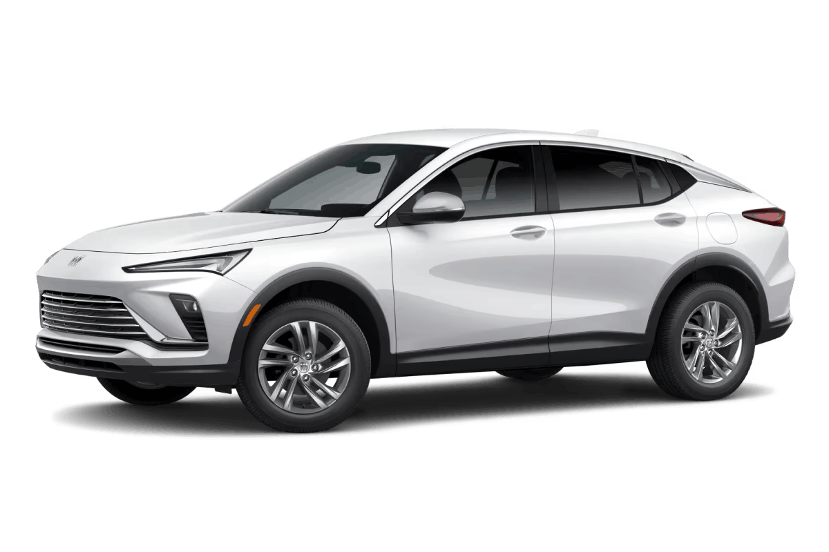White Buick Envista SUV, front three-quarter view.